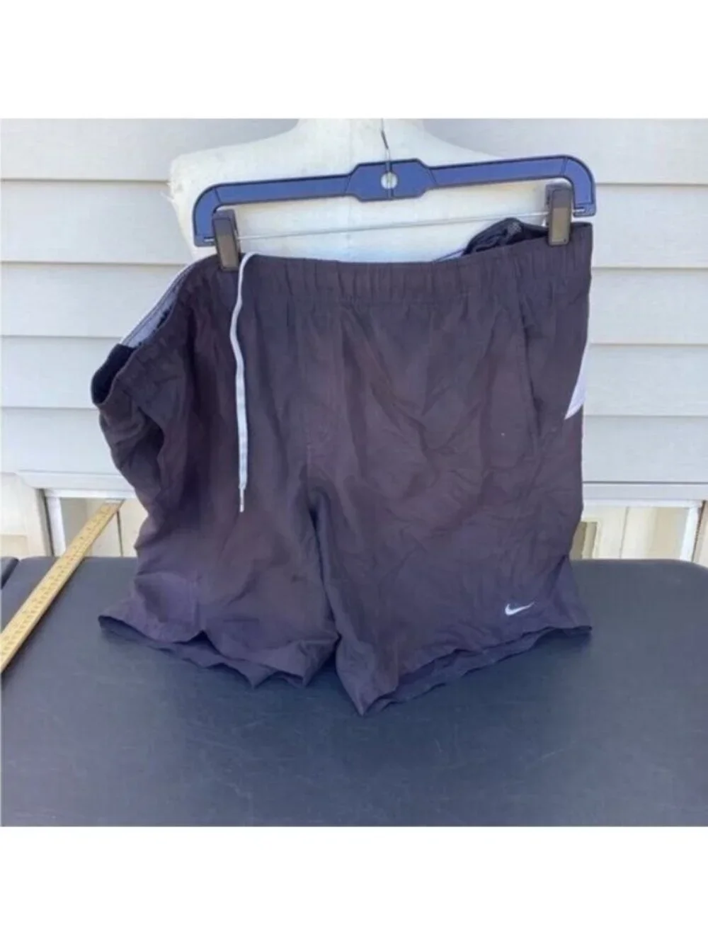 Preppy Streetwear Coquette Utility NIKE Swim Shorts Black Men’s Large - Picture 2 of 5